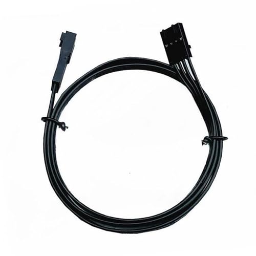 LEJIAJU Verlängerungskabel mit 4-poligem Stecker und Buchse, 35 cm, schwarz, flach, geeignet für Gaming-PC, Mainboard-Beleuchtungskabel von LEJIAJU