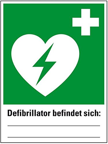 LEMAX® Rettungs-Kombischild Defibrillator befindet sich,ASR/ISO,Kunststoff,300x400mm von LEMAX