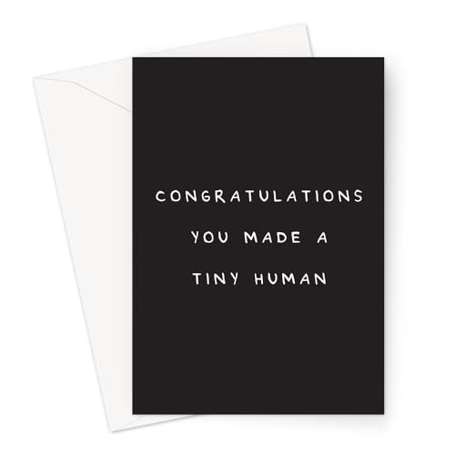 LEMON LOCO Congratulations You Made a Tiny Human Greeting Card | Funny New Baby Card, Joke Baby Shower Card,Offensive New Baby Card,Rude New Baby Card von LEMON LOCO