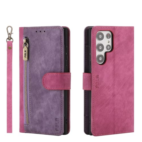 LENGRACE Handyhülle für Motorola Moto G Power 2023 Hülle,Premium PU Leder Flip Schutzhülle mit [FRID-Schutz][Kartenschlitz] Farbe Stoßfest Klapphülle Handytasche Case-Lila von LENGRACE