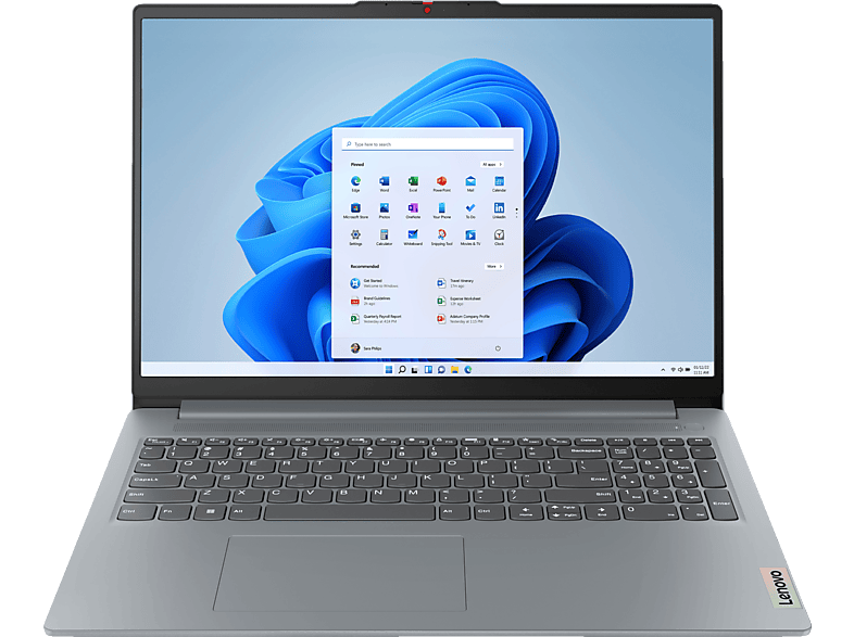 LENOVO IdeaPad Slim 3i, Notebook, mit 16 Zoll Display, Intel® Core™ i5,i5-12450H Prozessor, GB RAM, 512 SSD, UHD Graphics, Arctic Grey, Windows 11 Home (64 Bit) von LENOVO