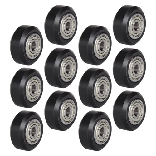 12pcs 3D Printer Accessories 3D Printer Accessory 3D Printer Parts 3D Printer Supply Printer Parts Wheels Printer Wheels Pom 3D Printers Linear Bearing Pulley Wheels Plastic Black - Dichtungssatz-Sort von LEPREM