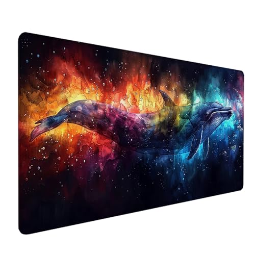 Wal Mauspad 1200x600mm, Schreibtischunterlage Farbe Mousepad Gaming mit Wasserdicht rutschfeste Gummibasis, Vernähte Kanten Mouse Pad für PC Schreibtisch Zubehör Aesthetic, Gaming Deko, Geschenke 3-P von LEYAUPGO