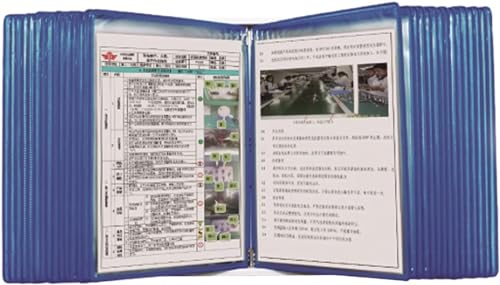 Wandmontiertes Anzeigesystem, 30-seitiger Ordner, zur Anzeige von Katalogen/Werkstattdateien/Menüs im A4-Format(B) von LEYWHEF