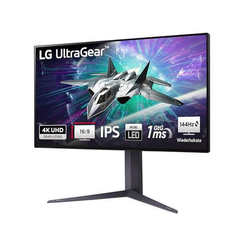 LG Electronics 27GR95UM-B.AEU Ultragear MiniLED Gaming IPS-Monitor 27" (68,4cm), 2340 x 2160, 16:9, 1ms GtG, 144 Hz, VESA DisplayHDR 1000, NVIDIA G-Sync Compatible, AMD FreeSync Premium Pro - Schwarz von LG