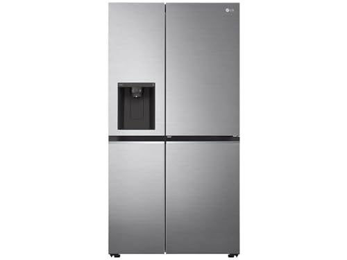 LG Electronics GSJV71PZTE Side-by-Side mit Door-in-Door | Eis-, Crushed Ice- und Wasserspender | 635 Liter Kapazität | Interner Wassertank 4L | Platinum Silver von LG