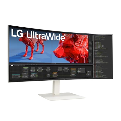 LG 38WR85QC-W.AEU – LED-Monitor 38" - 3840 x 1600 UQHD - IPS - 450 cd/m² - 1000:1-1 ms - HDMI, DisplayPort - Weiß von LG Electronics
