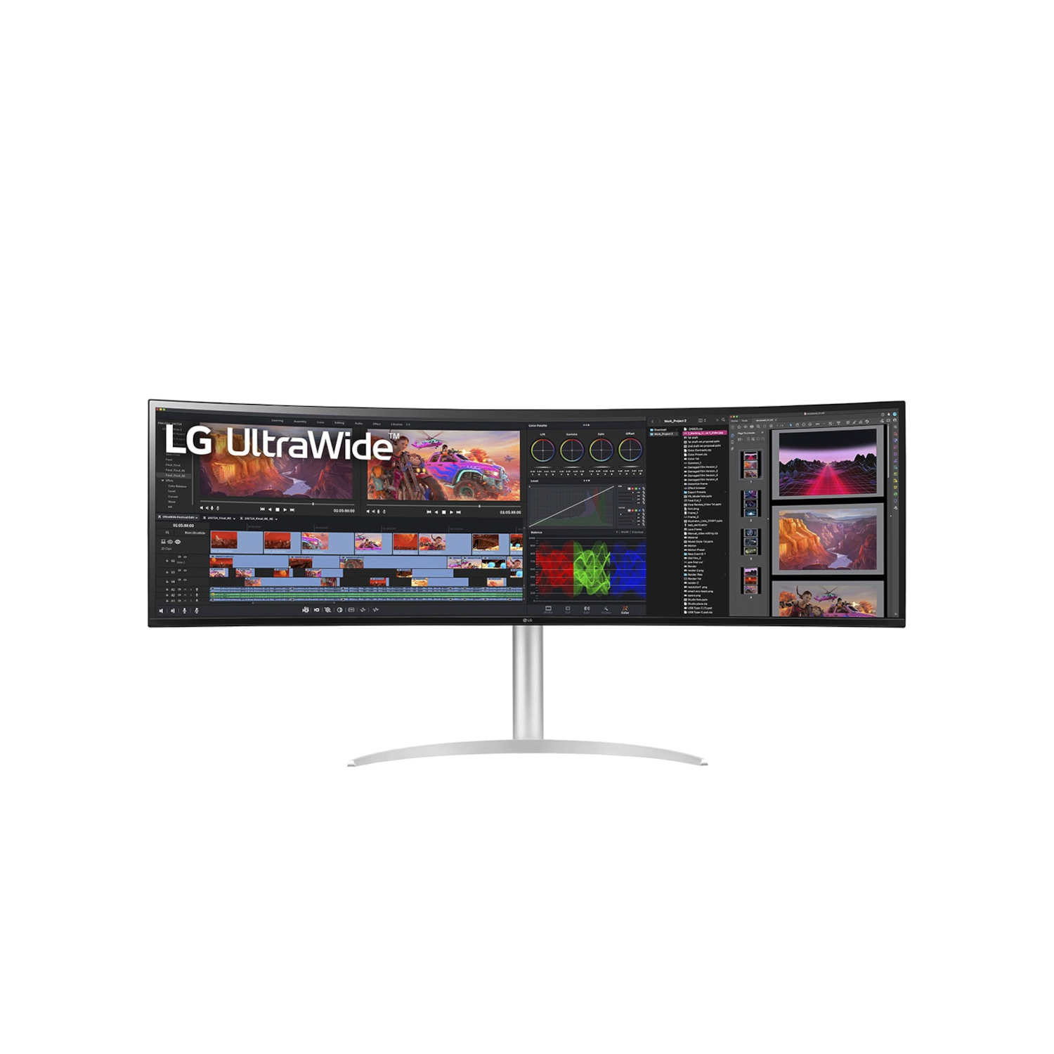 LG 49WQ95X-W Curved Monitor - Nano-IPS, HDR400, 144Hz, USB-C LG 49WQ95X-W Curved Monitor - Nano-IPS, HDR400, 144Hz, USB-C von LG