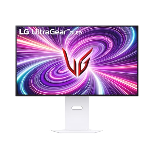 LG Electronics 32GS95UV-W.AEU UltraGear 4K UHD Gaming Monitor 32", 3840 x 2160, 16:9, 0.03ms GtG, 480 Hz, DCI-P3, HDR10, NVIDIA G-SYNC Compatible, AMD FreeSync Premium- Weiß von LG