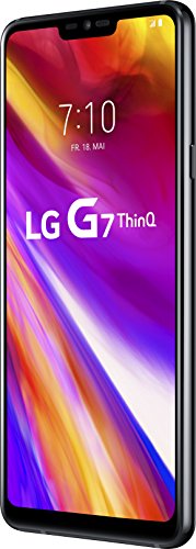 LG Electronics G7 ThinQ , o2, Smartphone (15,47 cm (6,1 Zoll) FullVision LCD Display, 64GB interner Speicher, 4GB RAM, einstellbare Notch, IP68, MIL-STD-810G, Android 8.0) Schwarz von LG