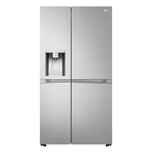 LG GSLV91MBAC Side-by-Side Kühlschrank mit Eis-, Crushed Ice und Wasserspender | Total No Frost | UV Nano Technologie| Doorcooling+ |Silber von LG