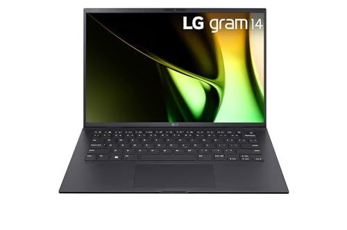 LG Gram 14ZD90S-G.AX75B Notebook, Intel Core Ultra 7, FreeOS, 16 GB RAM, 512 GB SSD, 1,1 kg, 29,5 h Laufzeit, Schwarz von LG