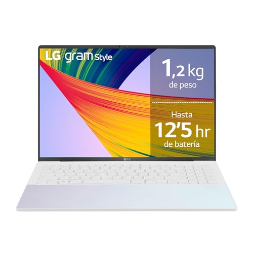 LG Gram Style 16Z90RS-G.AD74B Laptop, 40,6 cm (16 Zoll), OLED FHD, Intel Core EVO i7 13. Generation, Windows 11 Home, 32 GB RAM, 512 GB SSD, 1,2 kg, 12,5 Stunden Autonomie, White ICE von LG