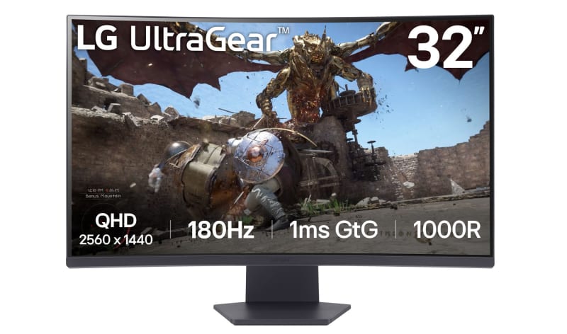 LG UltraGear 32GS60QX-B Gaming Monitor - QHD Display, 180Hz, 1ms von LG