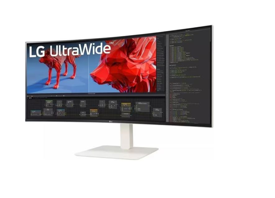 LG UltraWide 38WR85QC-W - LED-Monitor - gebogen - 96.5 cm (38) (37.5 sichtbar) - 3840 x 1600 WQHD+ @ 144 Hz - Nano IPS - 450 cd/m² - 1000:1 - DisplayHDR 600 - 1 ms - 2xHDMI, DisplayPort, USB-C - Lautsprecher [Energieklasse F] (38WR85QC-W.AEU) von LG