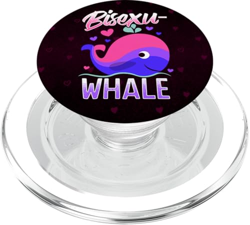 Lustiger Bisexueller Stolz "BisexuWHALE" Regenbogen LGBTQ Pun PopSockets PopGrip für MagSafe von LGBT Pride Rainbow Flag Apparel