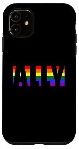 Hülle für iPhone 11 LGBTQ Ally Rainbow Flag Pride Month Gay Lesben Vintage von LGBTQ Pride Month Gender Equality Support Gifts