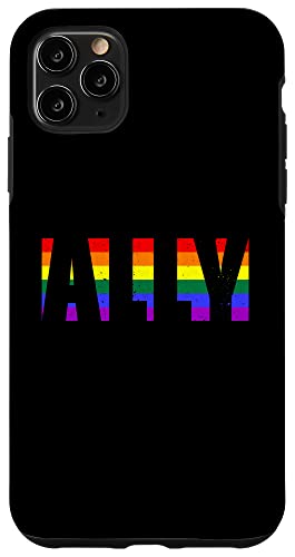 Hülle für iPhone 11 Pro Max LGBTQ Ally Rainbow Flag Pride Month Gay Lesben Vintage von LGBTQ Pride Month Gender Equality Support Gifts