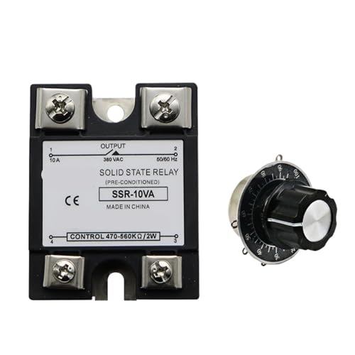 SSR-10VA SSR-25VA SSR-40VA SSR Solid State Relais Spannungsregler AC 380 V Ausgang + Potentiometer for PID Temperaturregler 1 Stücke(Solid State Relay,150A) von LHKQHRDL