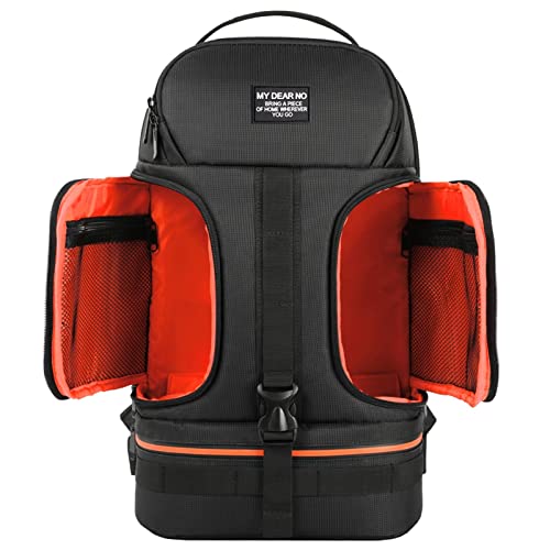 LHYFAGQK SLR wasserdichte Kamera-Rucksack-Stativ-Tasche for Reflektor geeignet for 15,6-Zoll-Laptoptasche SLR Fotos passend for Canon Fit for Nikon Fit for Sony Kameratasche(Orange) von LHYFAGQK