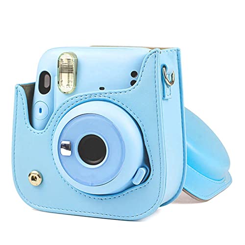 LHYFAGQK Sofortiger Foto-Bag Pu. Ledertasche for Schultergurt Kamera-Foto-Tasche for Fujifilm Instax Mini 11 Kameratasche(Blue) von LHYFAGQK