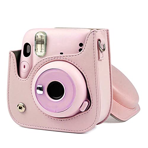 LHYFAGQK Sofortiger Foto-Bag Pu. Ledertasche for Schultergurt Kamera-Foto-Tasche for Fujifilm Instax Mini 11 Kameratasche(Pink) von LHYFAGQK