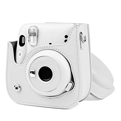 LHYFAGQK Sofortiger Foto-Bag Pu. Ledertasche for Schultergurt Kamera-Foto-Tasche for Fujifilm Instax Mini 11 Kameratasche(Wit) von LHYFAGQK