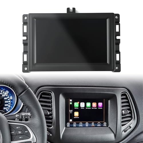 LIAMORFE 7" LCD-Display Touchscreen Navigation Touchscreen Monitor mit Rahmen für 2017-2020 Jeep Compass Ersatz # TDO-WXGA0700K00057-V1 TDO-WXGA0700K00033-V2 von LIAMORFE