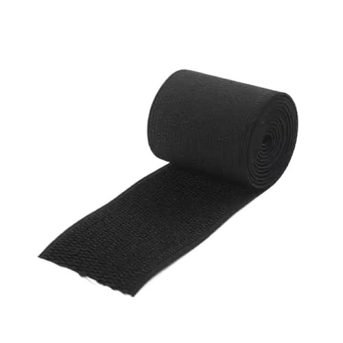 Elastische Bänder, 5 m breit, 10–60 mm, elastisches Band, Bürobedarf, schwarze Gummibänder (schwarz, 30 mm) von LIFABOLA