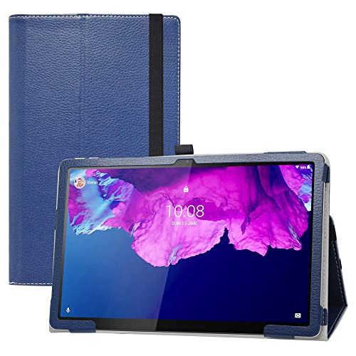 LIFANG Kompatibel mit Lenovo Tab P11 Hülle,Schutzhülle mit Hochwertiges PU Leder Case für 11" Lenovo Tab P11 / P11 Plus / P11 5G (TB-J606F /J616F /J607Z) / Moto Tab G70 Tablet,Blau von LIFANG