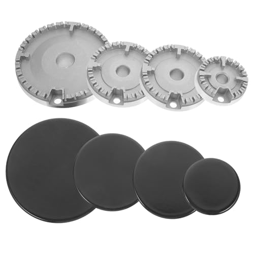 LIFKICH 1 Satz Gasherd Brennerkappen Flammenkappen Ersatzset Herdbrennerkopf Burner Cap Set Cooker Hob Gas Burner Crown Gasbrenner von LIFKICH