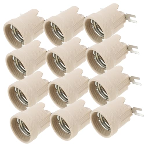 LIFKOME 12Stücke Lampenfassung Hitzebeständig Für Glühbirnen Und Wärmelampen Langlebig Kompatibel Mit LED Cfl Halogen Für Zuhause Bar Und Hotel LIFKOME 12Stücke Lampenfassung Hitzebeständig Für Glühbirnen Und Wärmelampen Langlebig Kompatibel Mit LED Cfl Halogen Für Zuhause Bar Und Hotel von LIFKOME