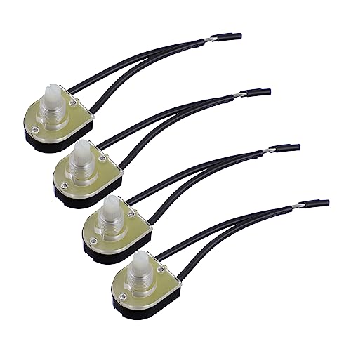 LIFKOME 4Stücke Drehknopf Lichtschalter Für Beleuchtungsgeräte Langlebige Steuerung Für Deckenlampen Einfach Zu Installieren Bedienen Und LIFKOME 4Stücke Drehknopf Lichtschalter Für Beleuchtungsgeräte Langlebige Steuerung Für Deckenlampen Einfach Zu Installieren Bedienen Und von LIFKOME