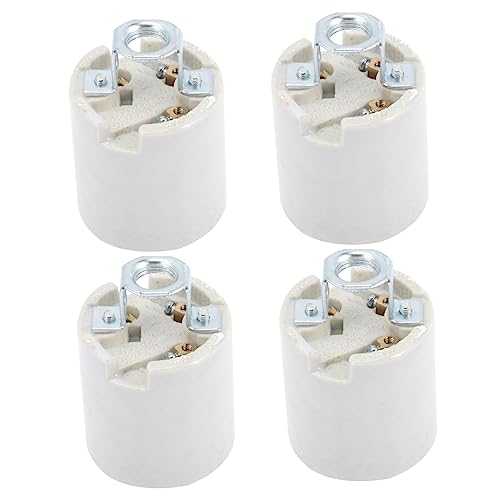 LIFKOME 4Stücke Lampenfassung Hochtemperaturbeständiger Deckenlampen Sockel für Verschiedene Glühbirnen Einfache Installation Langlebig und Elegant LIFKOME 4Stücke Lampenfassung Hochtemperaturbeständiger Deckenlampen Sockel für Verschiedene Glühbirnen Einfache Installation Langlebig und Elegant von LIFKOME