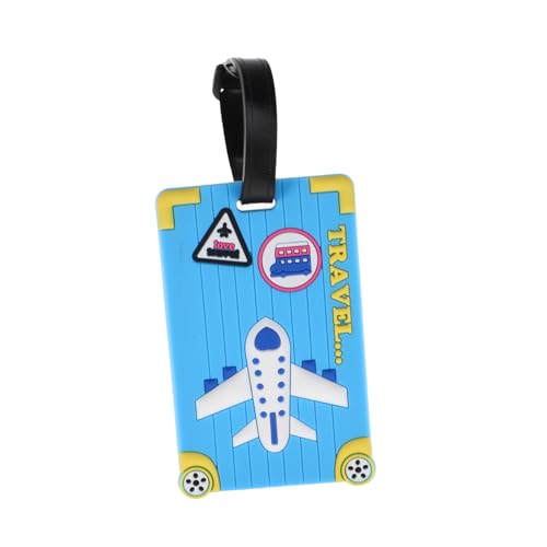 LIFKOME Mintfarbener Gepäckanhänger reiseaccessoires schlüsselanhanger Schlüsselanhänger Gepäckanhänger Leder grün Reise- süße Kofferanhänger Boarding-Gepäckanhänger PVC Sky-blue von LIFKOME