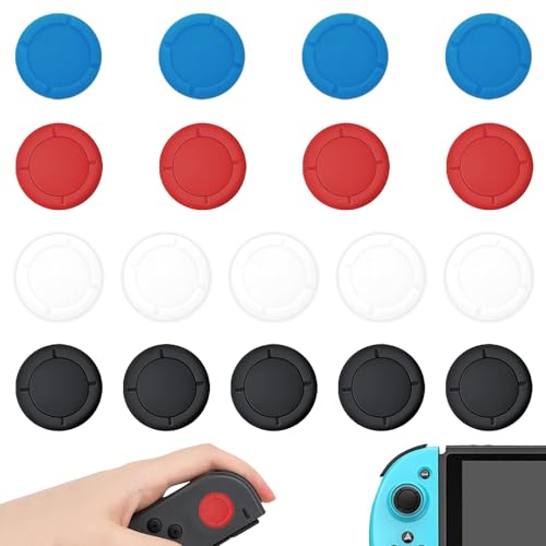 18 Stück Kompatibel Mit Nintendo Switch Joystick Kappen,Kompatibel Mit Switch Joystick Kappen,Kompatibel Mit Nintendo Switch Thumb Grips,Joystick Kappen,Controller Schwarze Griffabdeckungen von LILELIG