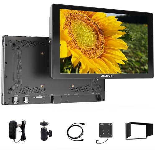 LILLIPUT A11 10.1 inch 1920x1200 FHD IPS Touchscreen-Kamera-Feldmonitor-moniteur, DSLR Moniteur de Champ de caméra 4K24 HDMI 1.4 Input & Loopout VGA Input Kamera Field Monitor von LILLIPUT