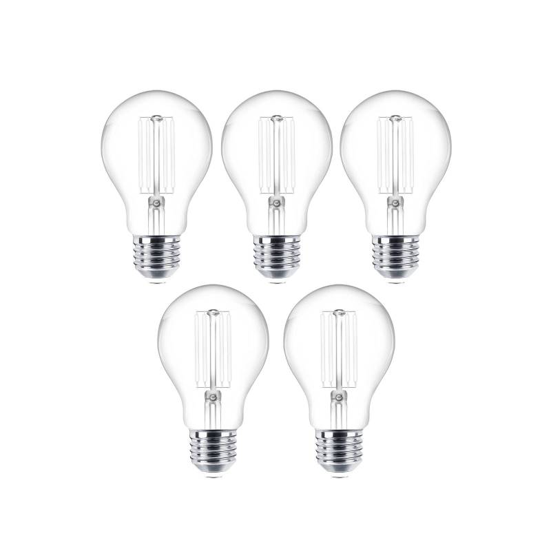 LED-Leuchtmittel Filament E27 5er-Set 7W 806 lm klar 2.700K von LINDBY