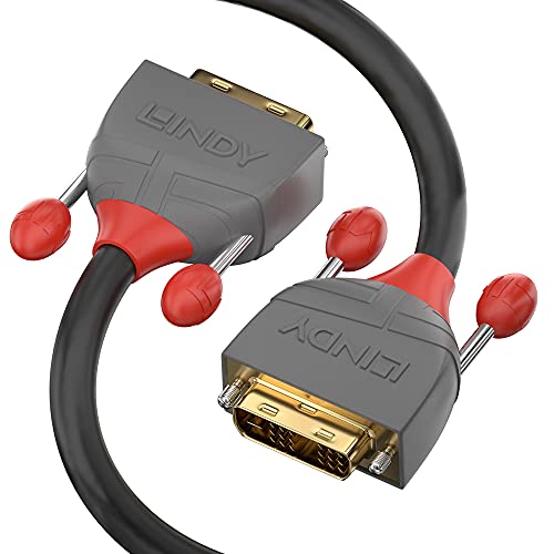 LINDY 36243 25m DVI-D Single Link Kabel, Anthra Line von LINDY