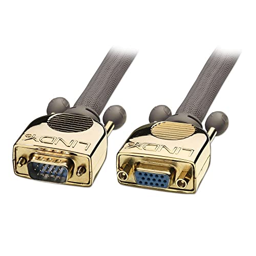 LINDY 37837 Gold VGA Kabel M/F 5m von LINDY