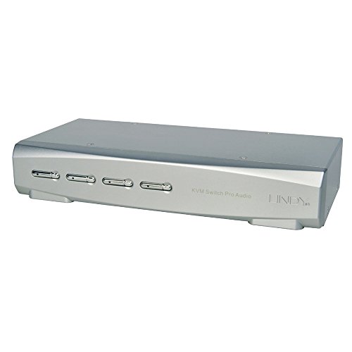 LINDY 39305 4 Port DisplayPort 1.2, USB 2.0 & Audio KVM Switch Pro von LINDY