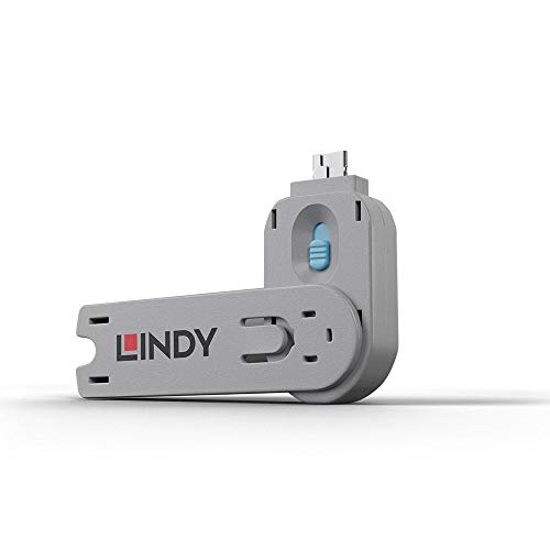 LINDY 40622 Schlüssel für USB Port Schloss, blau von LINDY