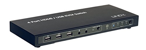 LINDY KVM Switch Classic HDMI USB 2.0 + Audio 4 Port. HDMI Full HD 1080p + 3D USB 2.0 USB-Audio von LINDY