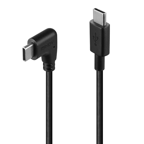 LINDY USB 2.0 Typ C abgewinkeltes Kabel, 0,5 m von LINDY