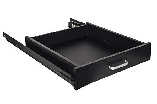 Link Accessori LKCAS1UN Rack Zubehör Drawer Unit - Rack-Zubehör (Drawer Unit, Schwarz, 30 kg, 2U, 19 Zoll, 410 mm) von LINK