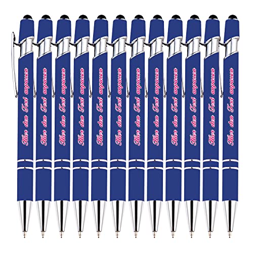 Personalisierte Multifunktions-Kugelschreiber, kompatibel mit den meisten Touchscreen-Geräten, blauer Kugelschreiber, individueller Stift mit Firmenname, Logo, 0,5-mm-Kugelschreiber, 252 STK von LINMQIU