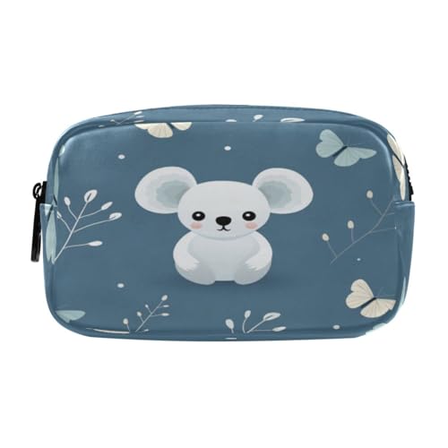 LINNIKEEEE Süßes Cartoon Muster Koala Federmäppchen, Kosmetiktasche,Make-Up-Tasche,Studenten-Stiftetui für Mädchen Jungen von LINNIKEEEE