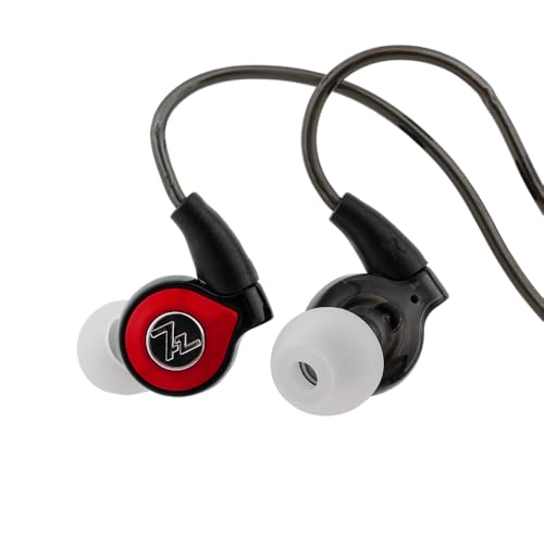 LINSOUL 7HZ Aero In Ear Monitor, 9.2mm Dynamic Driver IEM, kabelgebundene HiFi Ohrhörer, Gaming Ohrhörer für Musikliebhaber (Rot) von LINSOUL