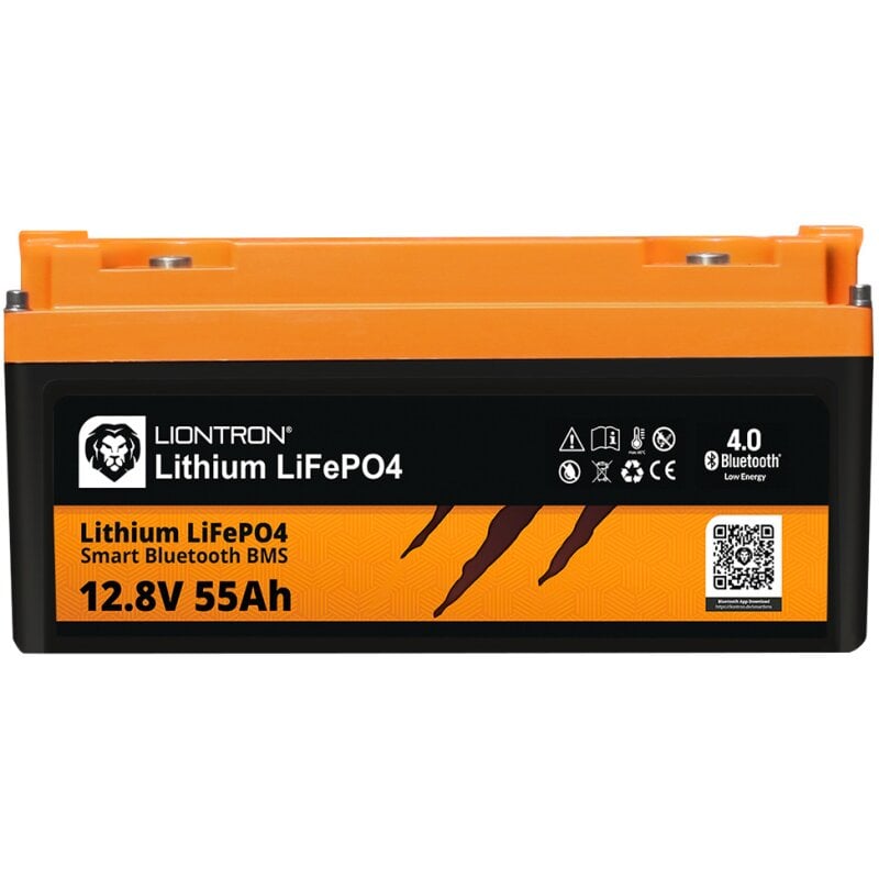 LIONTRON LiFePO4 12,8V 55Ah LX Smart BMS mit Bluetooth - All In 1 - Marine von LIONTRON