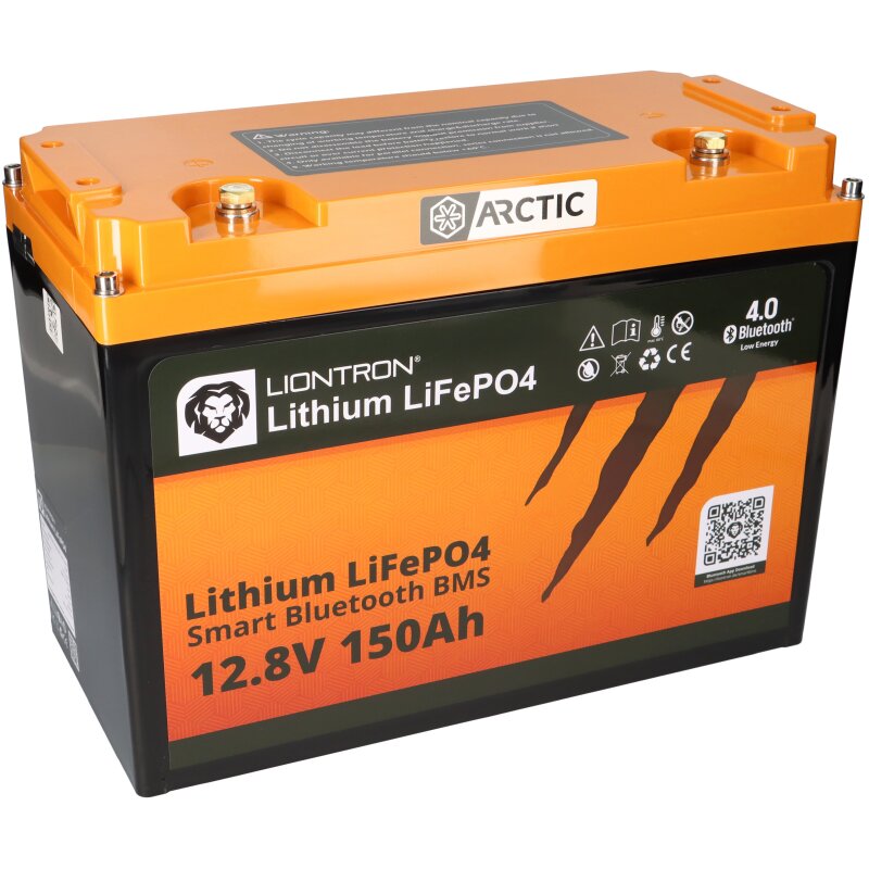 LIONTRON LiFePO4 Akku 12,8V 150Ah LX Arctic bis -30°C Bluetooth Akku mit 0% MwSt nach §12 Abs. 3 UstG von LIONTRON